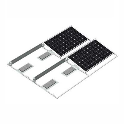 Flat Roof Solar Panel Mounting Structure System