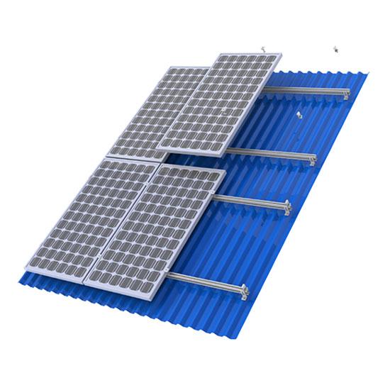 Metal roof solar racking solar mini rail mounting system Manufacturers