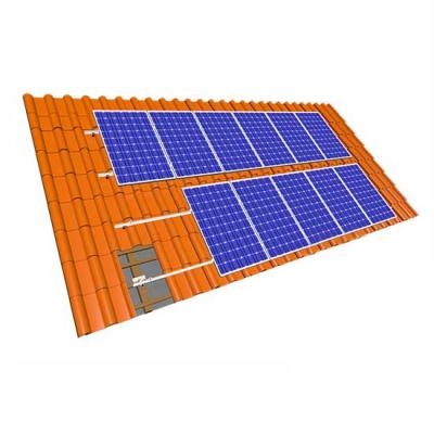 Tile Roof Solar Panel Mounting Structure