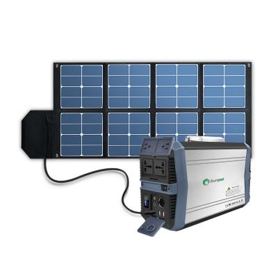 Sunpal 1500W 417600mAh Ac 110V 220V Solar Generator Portable Power Station For Charge Different Appliances